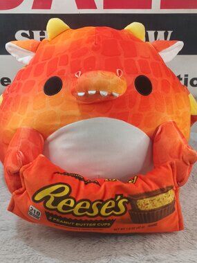 Snackles 14" FELIX The Dragon Orange Jumbo Plush Reese's Hersheys Candy ZURU